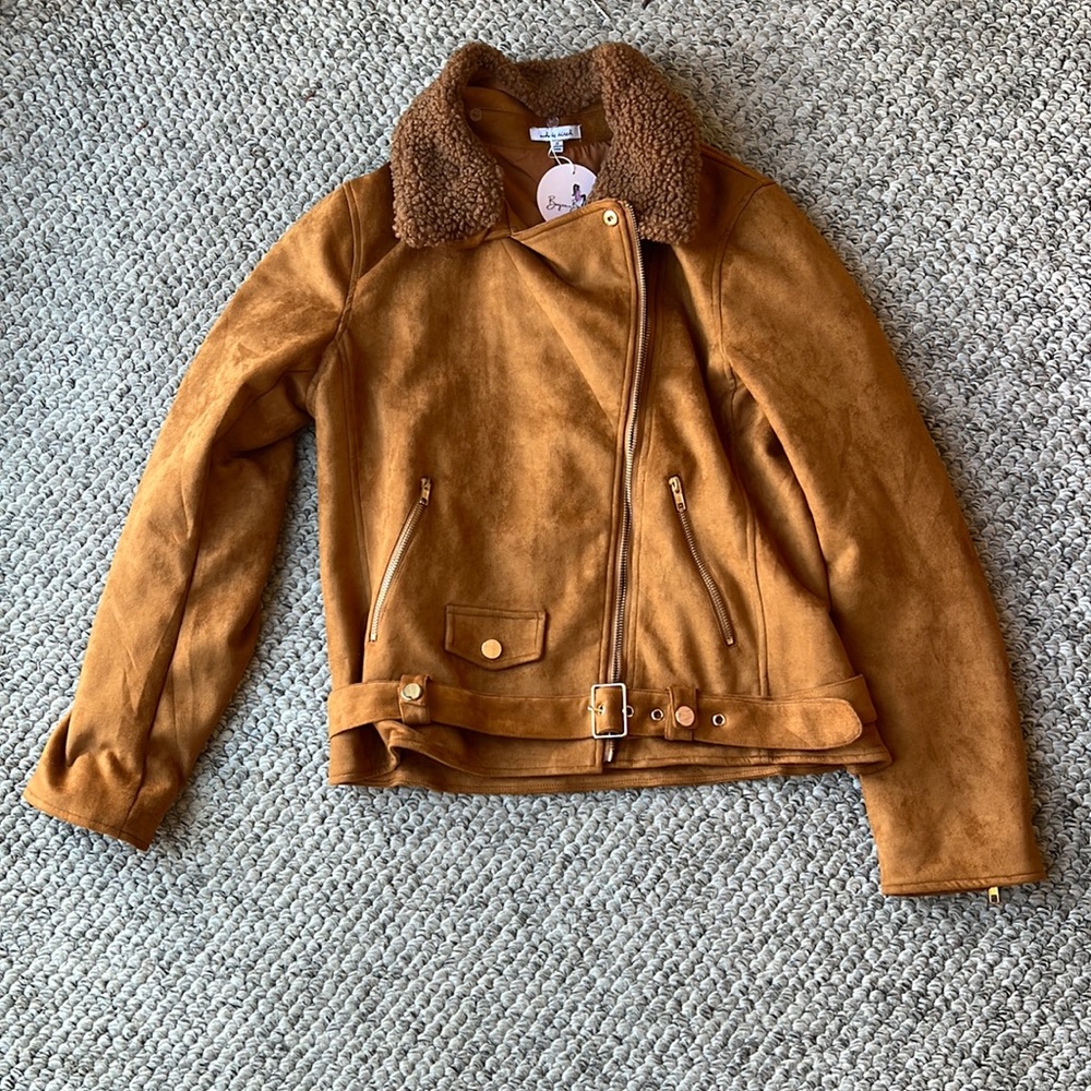 White birch belted jacket new with tags